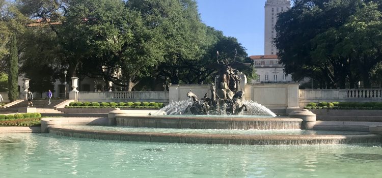 UT Austin – Vibrant City Campus with School Spirit